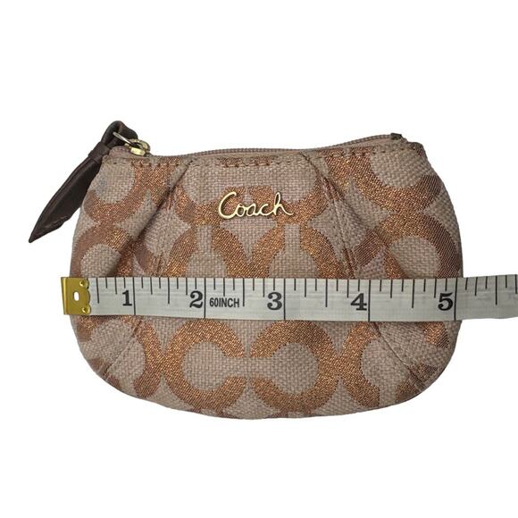 COACH Signature Canvas Coin Purse / Key chain - Picture 5 of 5